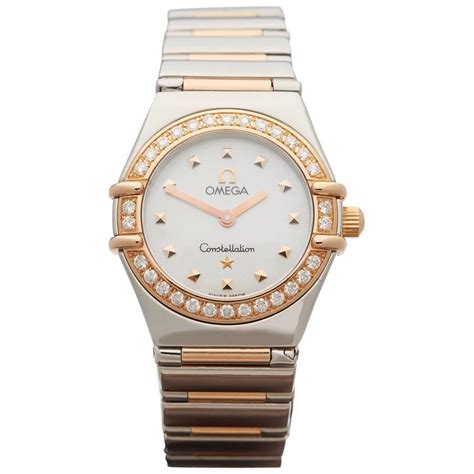 ladies omega watch with diamonds.